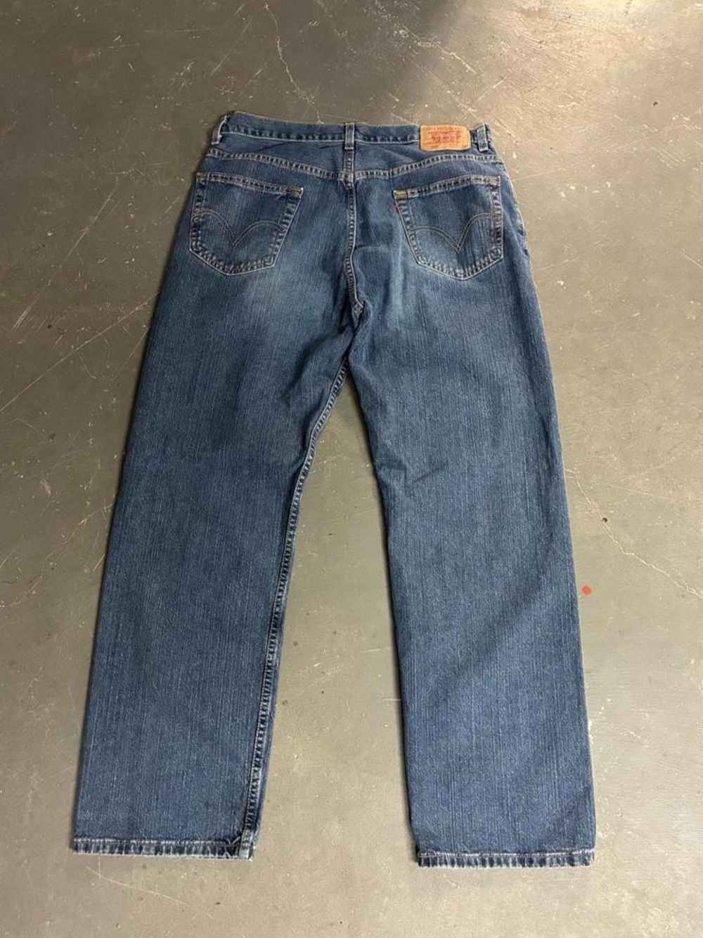 Levis 569 Loose Straight Jeans Mens 36x32 Blue Denim Medium Wash Relaxed Fit